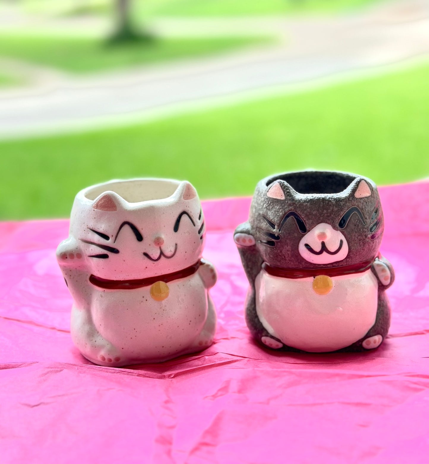 Mino Ware Cat Mug